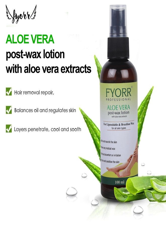 FYORR Aloe Vera Post-Wax Lotion - Cooling After Wax Skin Care - Reduces Redness, Hydrates, Soothes & Removes Residue - 100 ml - Image 5